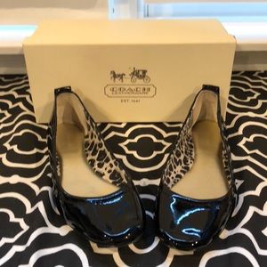 Coach Anora patent ballet flats size 7.5